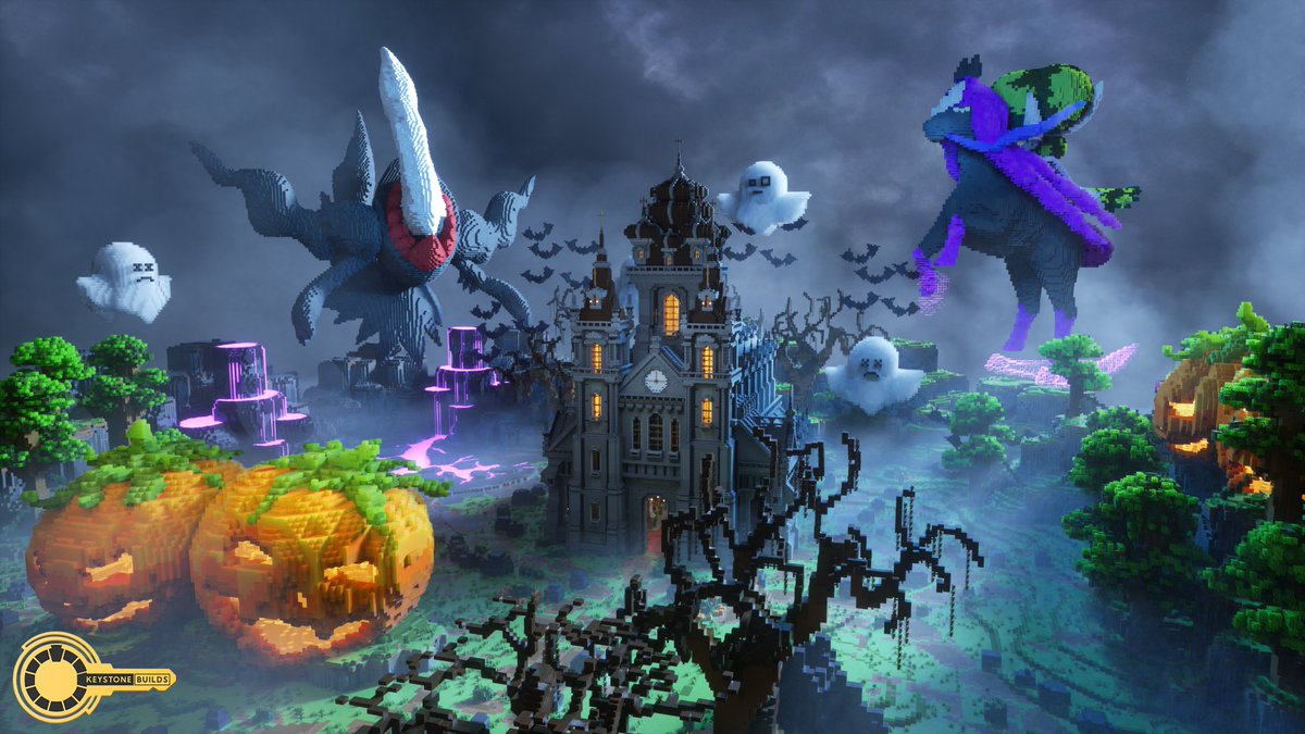 We have been working on several Halloween maps!
Presenting one of the many we did for SmashMc 👻

🏗️ Built by <a href="/NickBuildss/">NickBuildss</a> <a href="/Th0NyMC/">4nTh0Ny_</a> <a href="/seaoftedmc/">seaofted</a>
(all three Exclusive Keystone Builders ❤️‍🔥)
🖼️ Rendered by <a href="/notbarteksk/">barteksk</a>

#Minecraft #minecraft建築コミュ #Minecraftbuilds