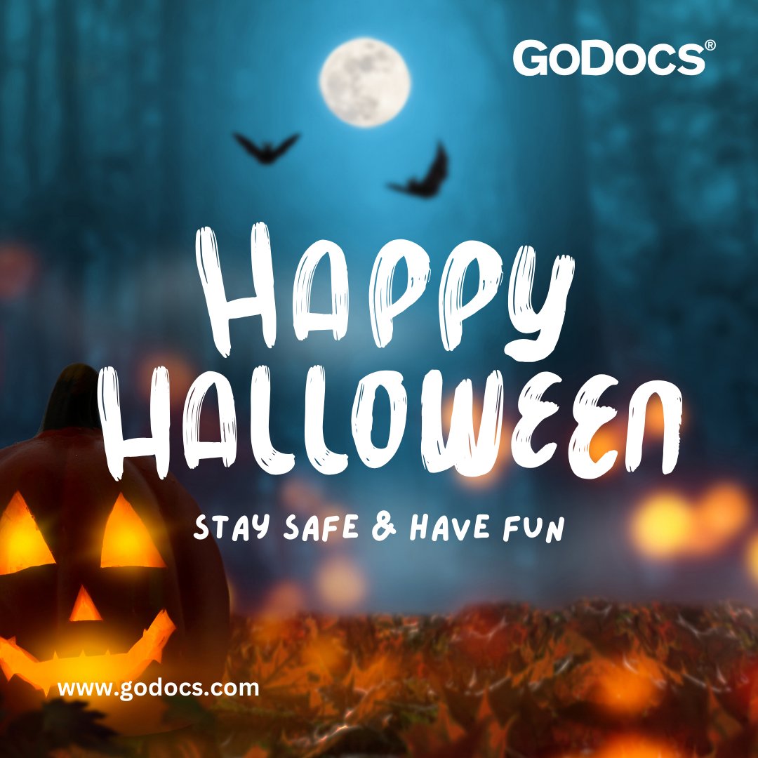 1GoDocs's tweet image. Stay Spooky! Happy Halloween from GoDocs! 👻🏮👻 

godocs.com

#godocs #halloween