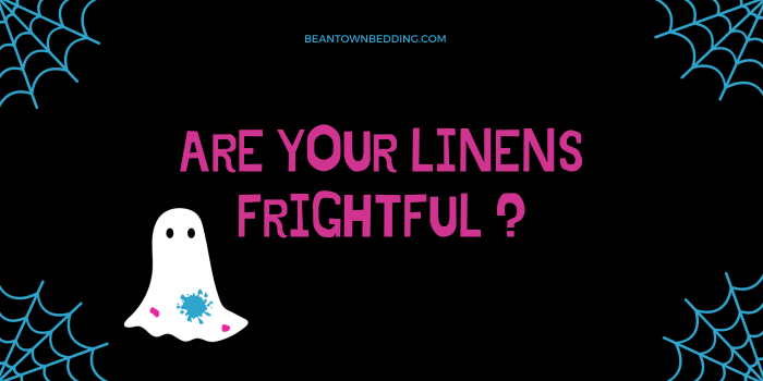 Are your linens frightful? Stains spook guests.

Try Laundry-Free Linens®, the easy way to get stain-free sheets.

"The biggest shock is when you feel these…and you’ll say ‘Hang on, did they send me the right thing? These are disposable sheets?’...They’re fantastic." 

#linens