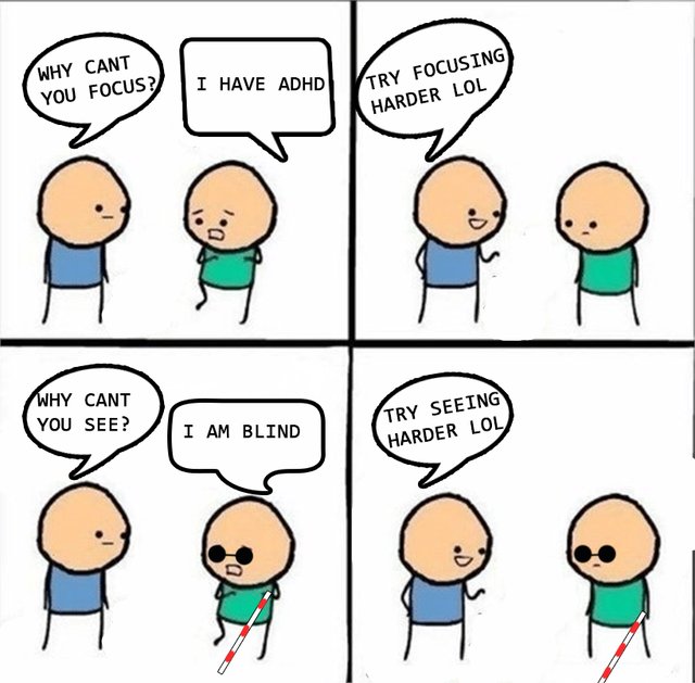 NoNonsenseND's tweet photo. How it feels getting "neurotypical advice" https://t.co/UALqUAkSMc