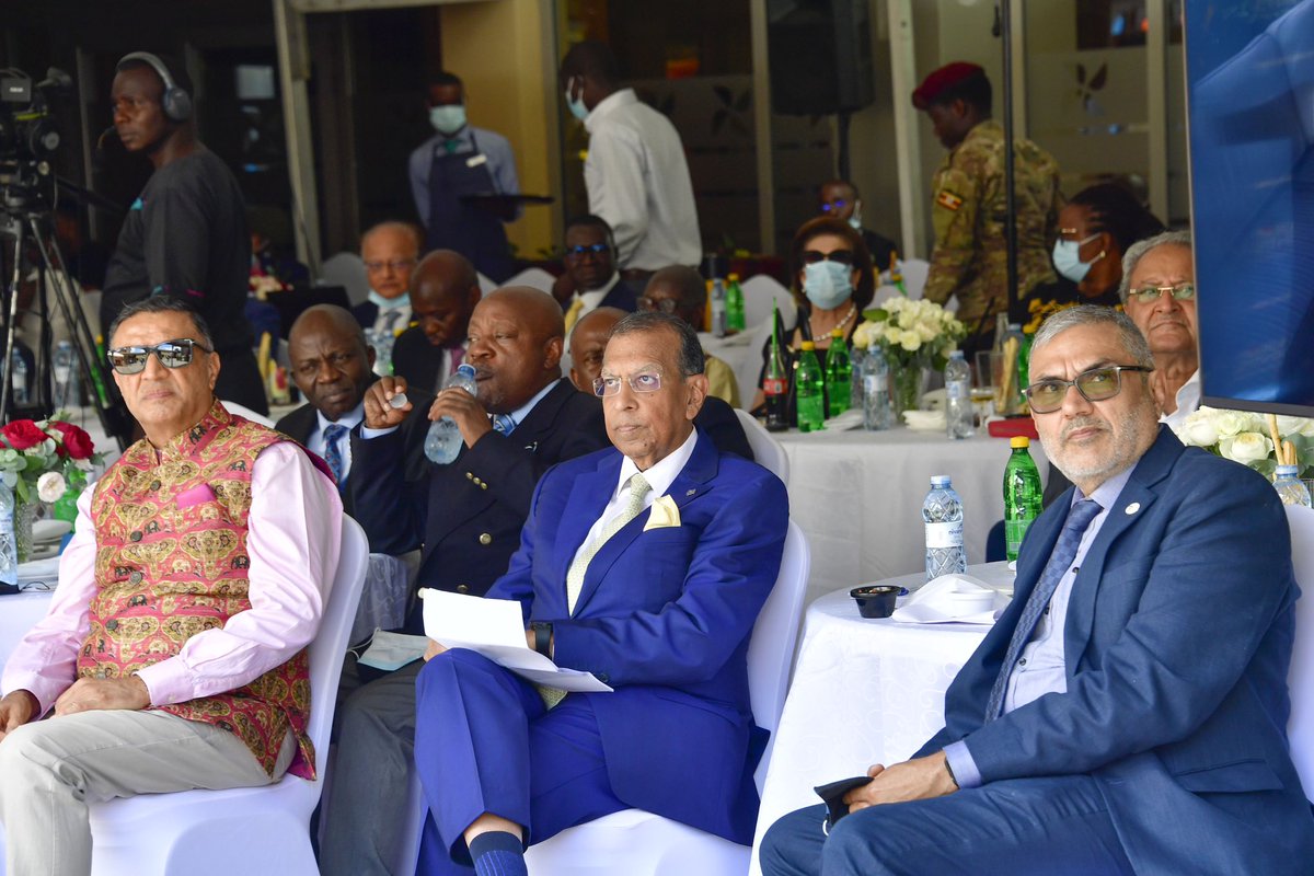 KagutaMuseveni's tweet photo. I officiated at the opening of a new hotel, Four Points by Sheraton Kampala, this afternoon. 

I welcomed the group to Uganda and assured them they were in the right place at the right time. As a country, we have everything from raw materials, the internal market of 46 million people, the East African market of 700 million, and the market of Africa of 1.7 billion for goods and services. 

I urged them to bring more investors, especially in manufacturing and agro-processing. 

We shall continue to support the private sector because it strengthens the economy, which is what Uzalendo (Nationalism/Patriotism) actually means. A strong economy allows the country to be independent. I wish them good luck.