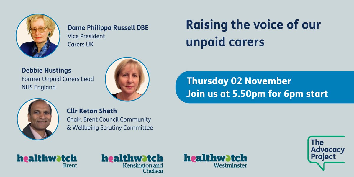 Cllr Ketan Sheth (@ketansheth3) on Twitter photo Unpaid carers work selflessly to care for the needs of their loved ones. It is an essential role, and one that we can’t afford to overlook.
Join me to be discuss how we can better support our carers with Dame Philippa Russell DBE and <a href="/DebbieHustings/">#Hellomynameis Debbie (she/her)</a> Unpaid carers work selflessly to care for the needs of their loved ones. It is an essential role, and one that we can’t afford to overlook.
Join me to be discuss how we can better support our carers with Dame Philippa Russell DBE and <a href="/DebbieHustings/">#Hellomynameis Debbie (she/her)</a>