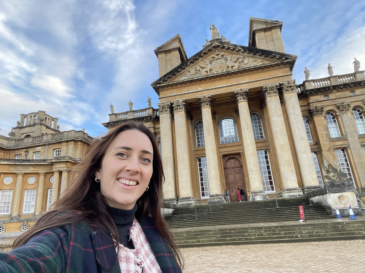 Filming today at @BlenheimPalace ✨