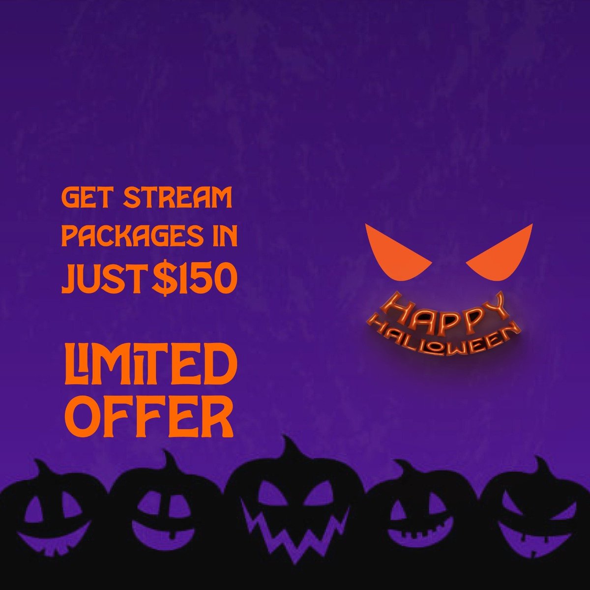 balti60's tweet photo. "Boo! Special Halloween Sale - Frighteningly Good Discounts Await You!" 🎃 #twitch #logo #VTubersAreStillWatching #TwitchStreamers #LogoDesign #2danimation #3Danimation https://t.co/s82O5wRIWU
