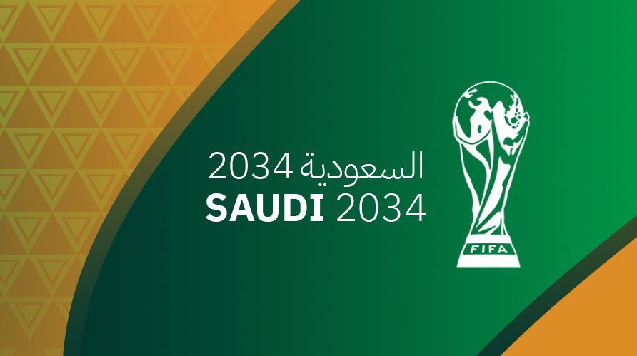 ALFarshooti's tweet photo. #الاتحاد_الدولي_لكرة_القدم ممثّل برئيس الاتحاد جياني إنفانتينو أعلن عن إقامة كأس العالم 2034 في السعودية 🇸🇦 علماً أن المملكة هى الدولة و الاتحاد الوحيد لكرة القدم الذي تقدم بعرض لاستضافة كأس العالم #السعودية2034 | #Saudi2034 https://t.co/DLGEDb2wEy