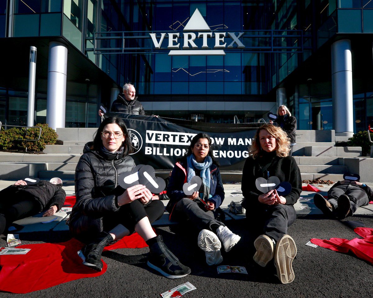 BREAKING: Today VSU representatives were at <a href="/VertexPharma/">Vertex Pharmaceuticals</a> offices in Boston to deliver heartbreaking messages from CF families around the world who cannot access #Trikafta b/c of the extortionate price tag. 

Enough is enough! Every patient everywhere has the #RightToBreathe.