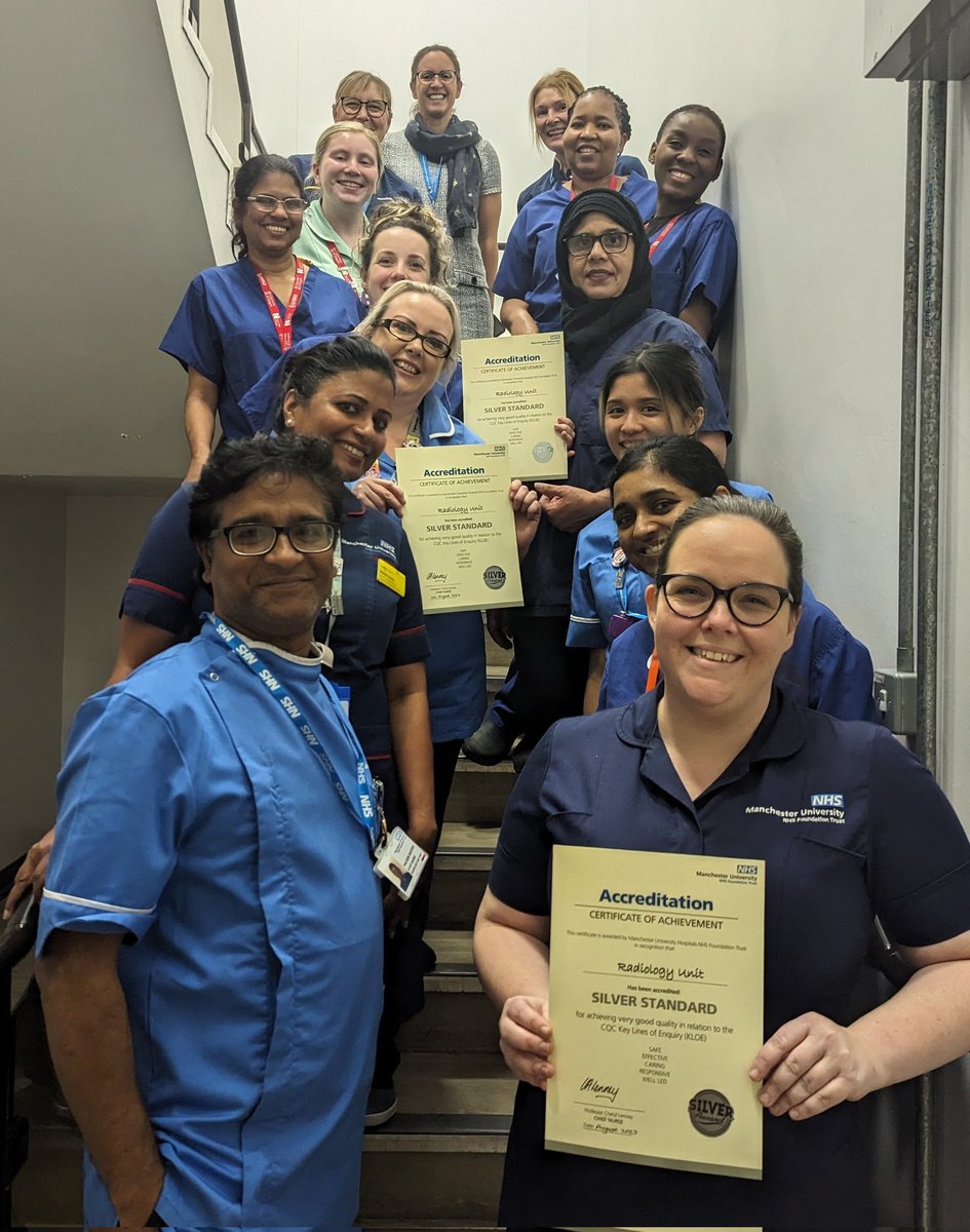 MFT_Imaging's tweet photo. Well done to our interventional nursing teams across MFT who were awarded their silver accreditation, we are so proud of the service you provide to our patients. @MFT_CSS https://t.co/HDvZn1wNdI