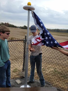 Join us in congratulating Travis Mendenhall for completing his Eagle Scout Project!
"These are the pictures from my Eagle Scout project! Thank you so much for donating the flag pole, light, flag, and ground collar..."