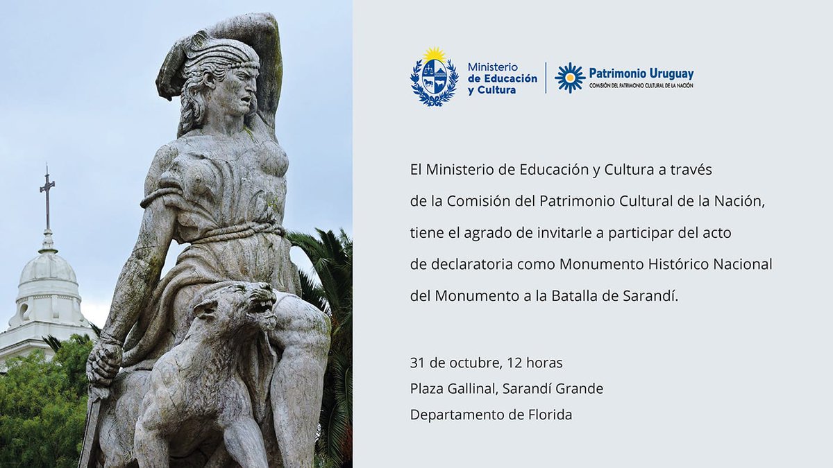 Declaratoria como Monumento Histórico Nacional del Monumento de la Batalla de Sarandi