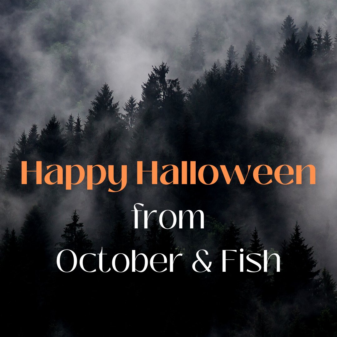 Happy Halloween from October and Fish! Remember to get lots of candy, stay safe and don't go into Aculard Forest alone 👻🎃🦇