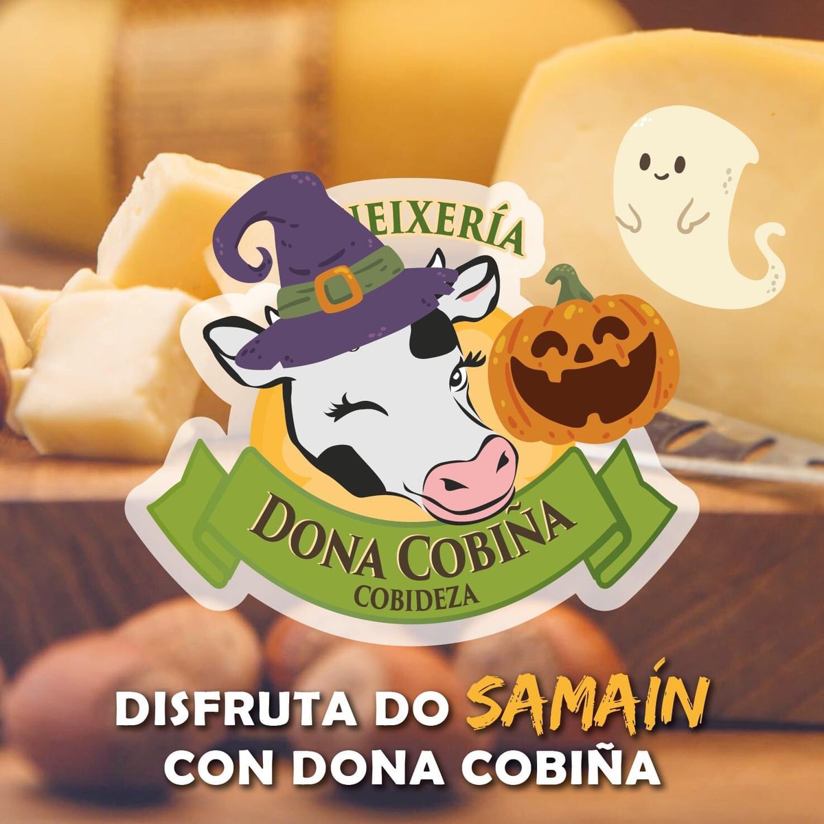 🎃 Xa está aquí a noite de Samaín! 
Pasa unha velada terroríficamente deliciosa con Dona Cobiña!!
