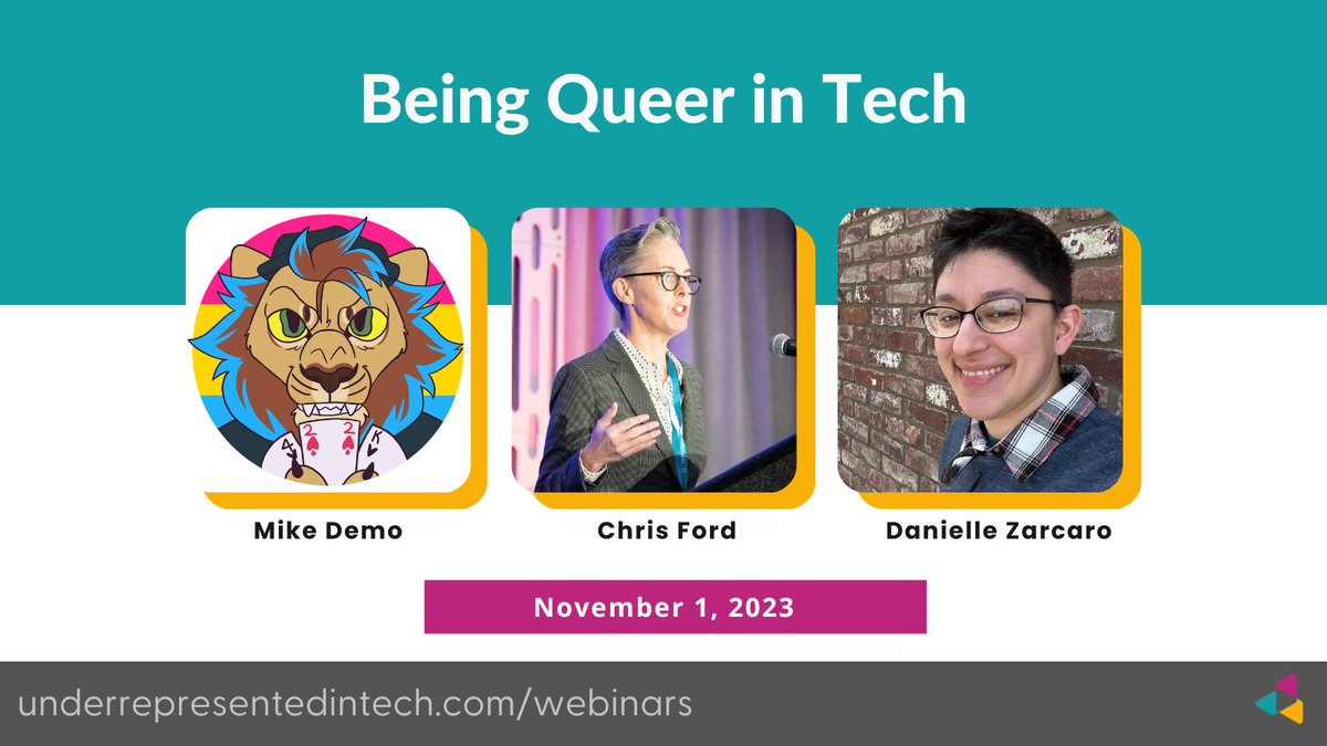 UnderRepdInTech's tweet image. Tomorrow is the big day!

Our next episode premiers!

Being Queer in tech

November 1st, 2023

Featuring:

@Mpmike
@riotmaam
@QueerDevPerson

underrepresentedintech.com/webinars #InclusionInTechSeries #UITWebinars