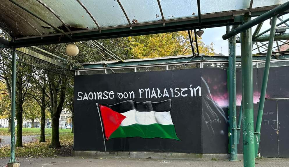 🇵🇸 Street art in #Limerick!  
#FreePalestine