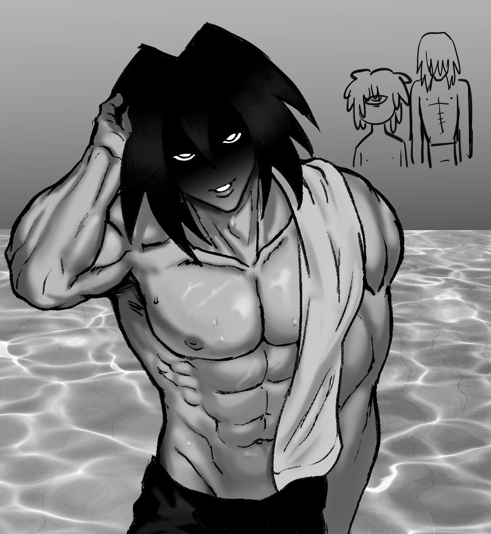 shirtless jeff the killer sketch in 2023