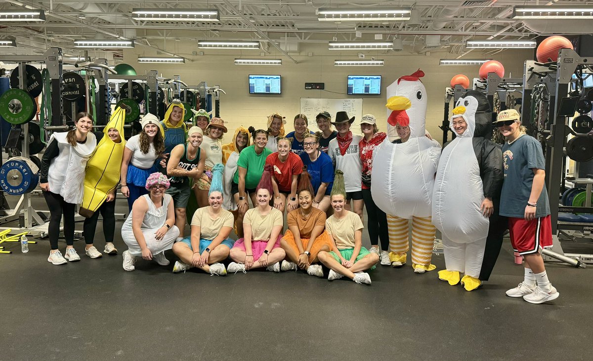 Costumes and weight room! Happy Halloween from us!