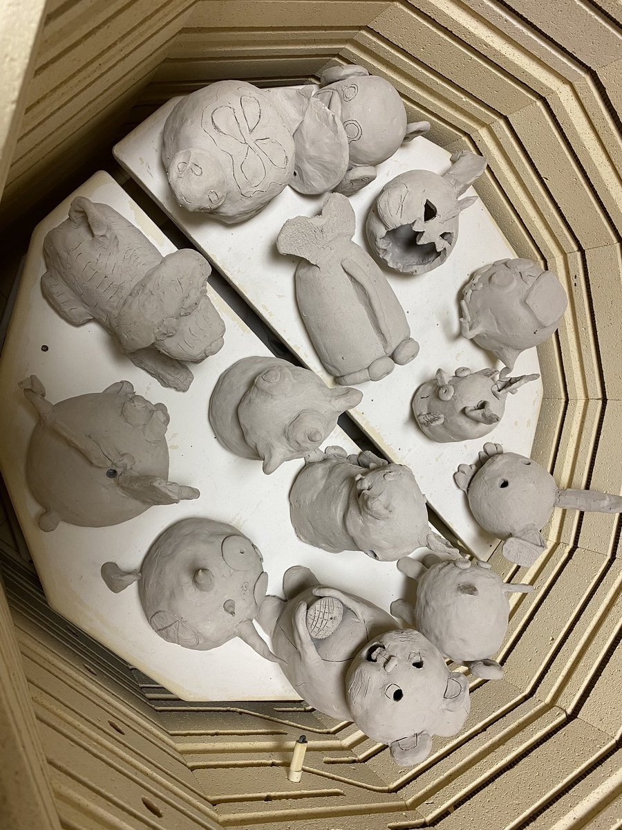 WMS 7th graders complete their double pinch pots