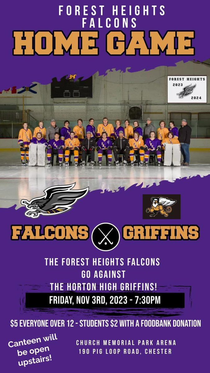 See you all Friday night in Chester! Go Falcons!🦅
