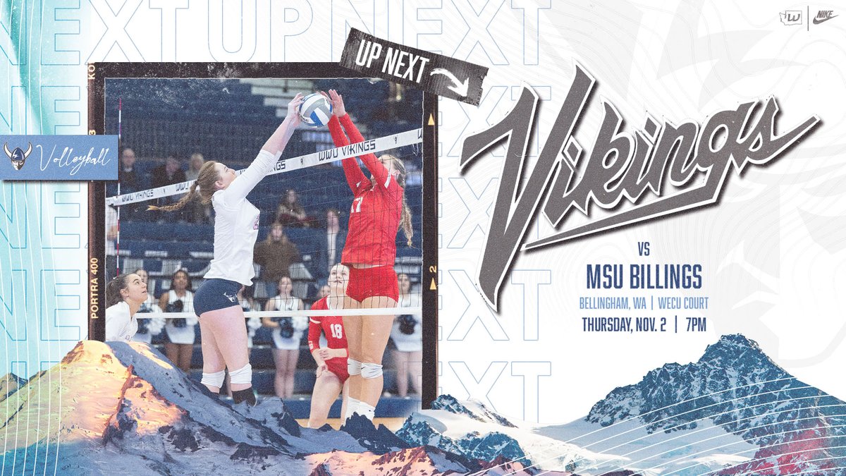 VB🏐| UP NEXT @WWUVolleyball takes on MSU Billings Thursday night at 7PM in Carver Gym. Be sure to join in the UNITY MATCH pregame festivities at the WWU Multicultural Center at 6pm! 🆚: MSUB 🗓: THUR 🕓: 7PM 📍: Bellingham 🏟: Carver Gym 🆓: Student Admission