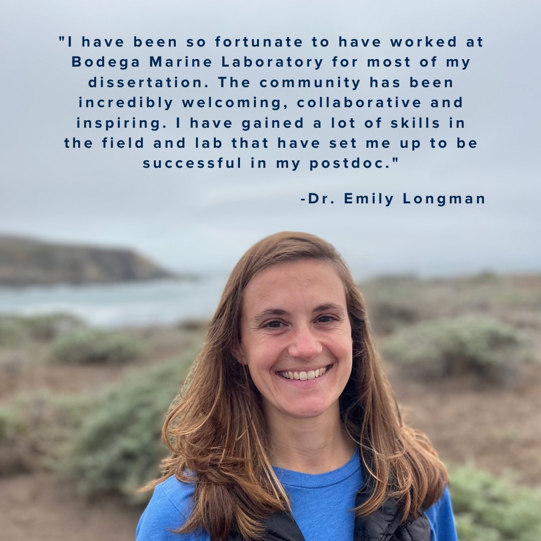 Congratulations to Dr. Emily Longman, who delivered her exit seminar, "Drilling Deeper: Exploring Local Adaptation and Eco-evolutionary Dynamics in a Rocky Shore Community" at the <a href="/ucdavis/">UC Davis</a> Bodega Marine Laboratory a few days ago! 🎉🍾🥂
#PhDone #PhinisheD