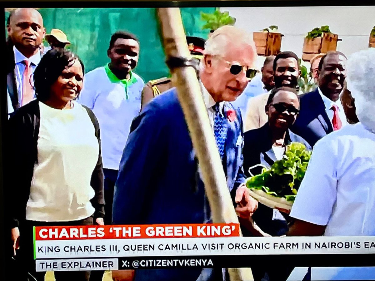 Accompanying His Majesty the King (King Charles III) on his walk through @city_shamba Organic Farm at Mama Lucy Hospital was a great honor & recognition of our work @aphrc #ZeroHungerInitiative promoting agroecological urban farming through empowering youth & women groups in…
