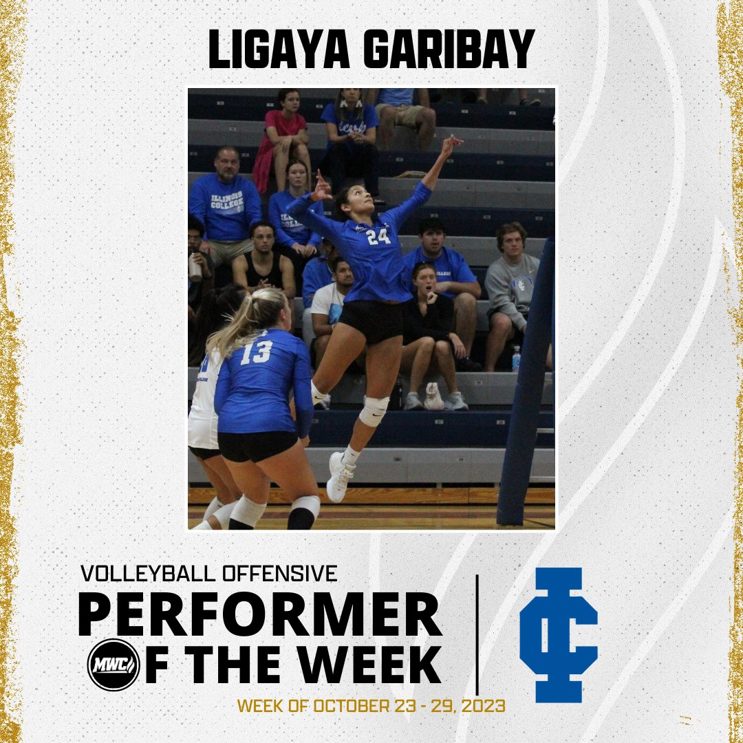 Midwest Conference (@mwcsports) on Twitter photo MWC Volleyball Offensive Performer of the Week: Ligaya Garibay, Illinois College <a href="/IC_Athletics/">IC Athletics</a> MWC Volleyball Offensive Performer of the Week: Ligaya Garibay, Illinois College <a href="/IC_Athletics/">IC Athletics</a>
