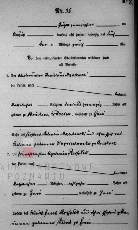 PoznanProject's tweet photo. W 1875 roku niedaleko Poznania gajowy Mączkowski pojął za żonę pannę Apolonię Rosołek. Teściowa z domu Żurek. #PoznanProject W bazie danych https://t.co/w23C4neQpD znajdzie się dużo więcej!
Zapraszam na stronę wszystkich poszukujących przodków z Wielkopolski i okolic. https://t.co/aBNecffJO3