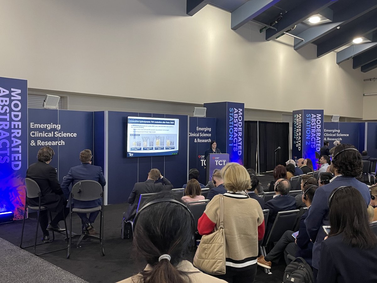 Last week Stephanie Sellers presented bench testing results from the novel DurAVR™ THV at #TCT2023. DurAVR demonstrated superior hemodynamic performance in Redo-TAVR procedures. Learn more about DurAVR here: links.anteristech.com/3S0KANs #TAVR #TAVI #innovation #AnterisTech