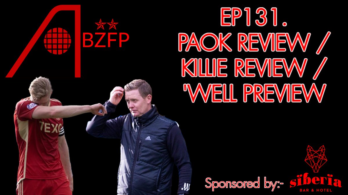 The ABZ Føøtball Pödcåst ⭐⭐🇸🇪 (@abzpodcast) on Twitter photo 🚨🚨EP131 - OUT NOW!
Sponsored by <a href="/SiberiaAberdeen/">Siberia Bar & Hotel</a>, feat:-
🔴 PAOK thoughts;
⚪️ Killie review;
🔴 Loan Watch;
⚪️ Motherwell preview
LINKS -> linktr.ee/abzfootballpod… 🚨🚨EP131 - OUT NOW!
Sponsored by <a href="/SiberiaAberdeen/">Siberia Bar & Hotel</a>, feat:-
🔴 PAOK thoughts;
⚪️ Killie review;
🔴 Loan Watch;
⚪️ Motherwell preview
LINKS -> linktr.ee/abzfootballpod…