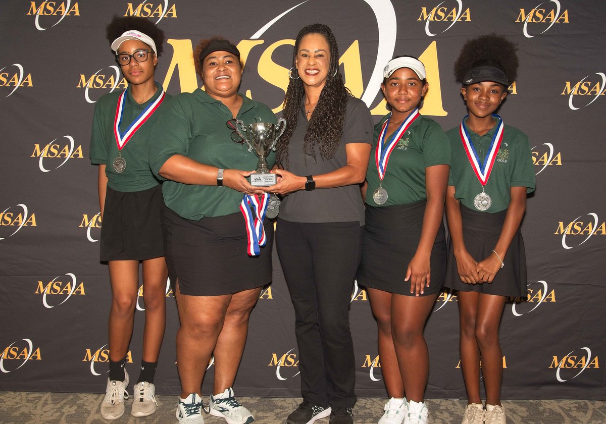 NMS Girls' Golf Team is bringing home the hardware! They took 2nd at the MSAA Golf Championship! 

#MiddleSchoolGolf #AllWeDoIsWin  #GirlsGolf #NMSTitans #GolfChamionship #MiddleSchoolAthletics #Golf