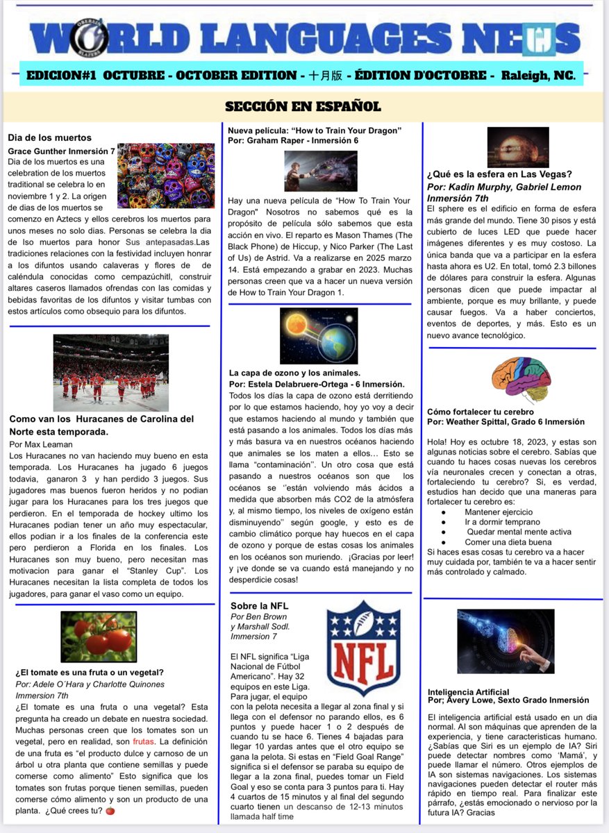 World Languages - Immersion @ Oberlin Middle tweet media