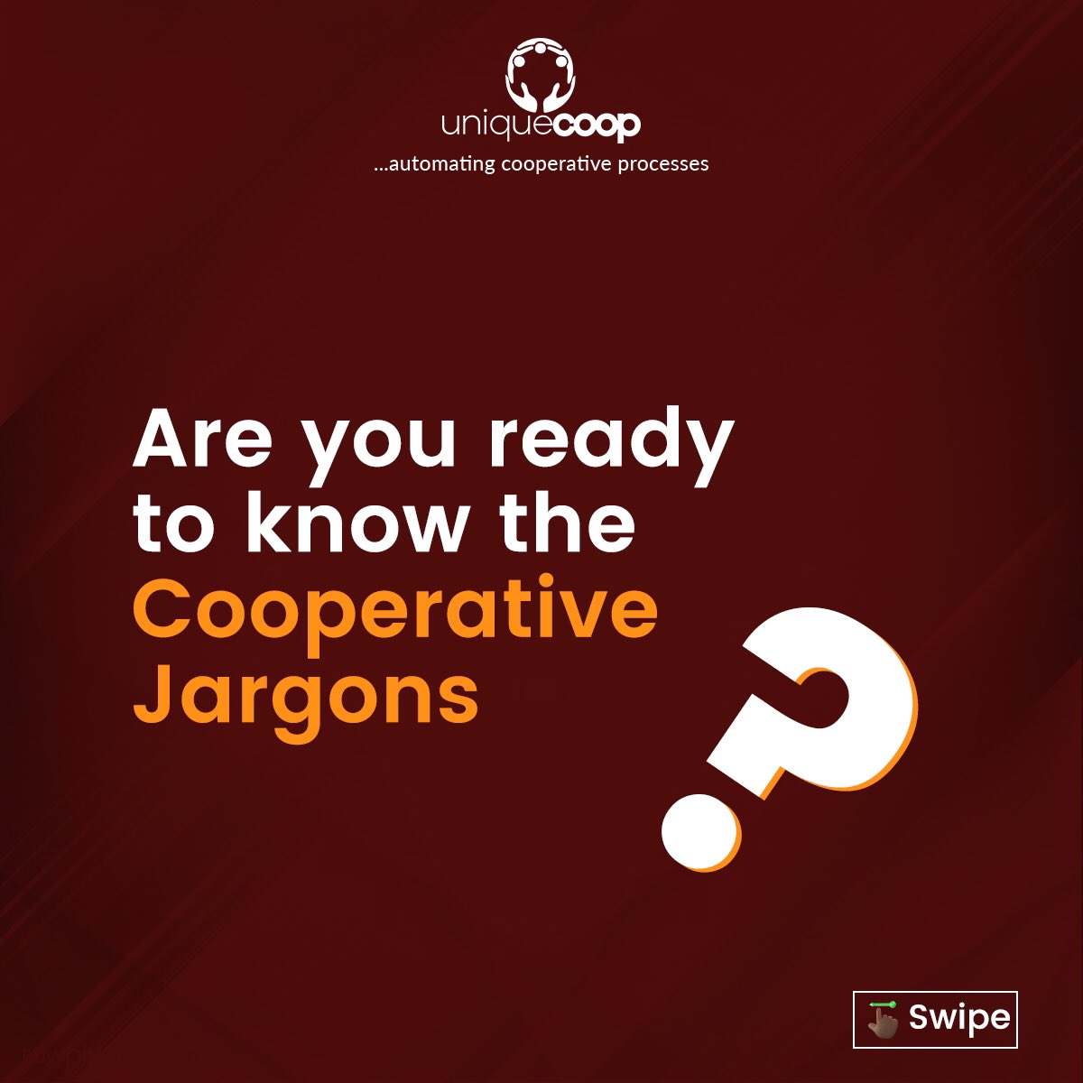 UniquecoopInc's tweet photo. It’s another of our series, and this time, we will be exploring COOPERATIVE JARGONS specifically words peculiar to Cooperative Societies. 

A thread… https://t.co/z07AdZs7V5