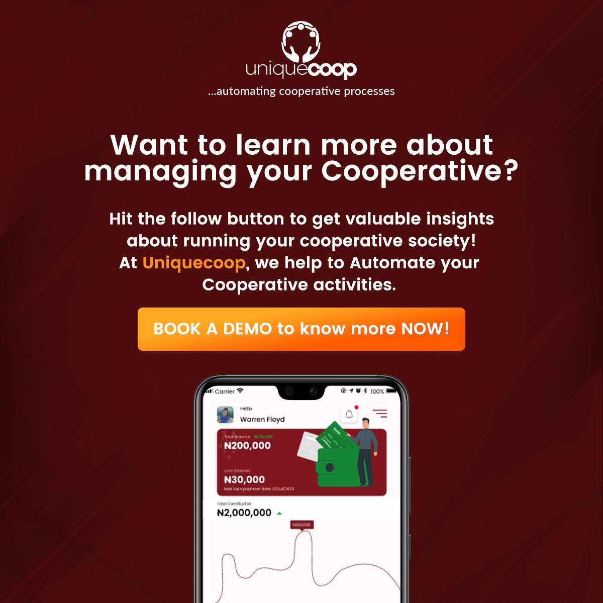 UniquecoopInc's tweet photo. You should swipe right. ⏩⏩⏩
We promise it will be worth your time. 

#uniquecoopinc #cooptech #cooperativesinlagos #cooperativesociety https://t.co/yt56XKjotx