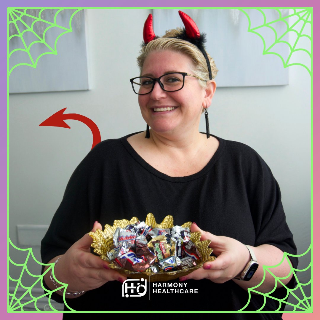 harmony_florida's tweet photo. Happy Hole-O-Ween from Harmony Healthcare 👻  Have fun, stay safe, and let us check your hole 😉 https://t.co/yh2mKGB9P2