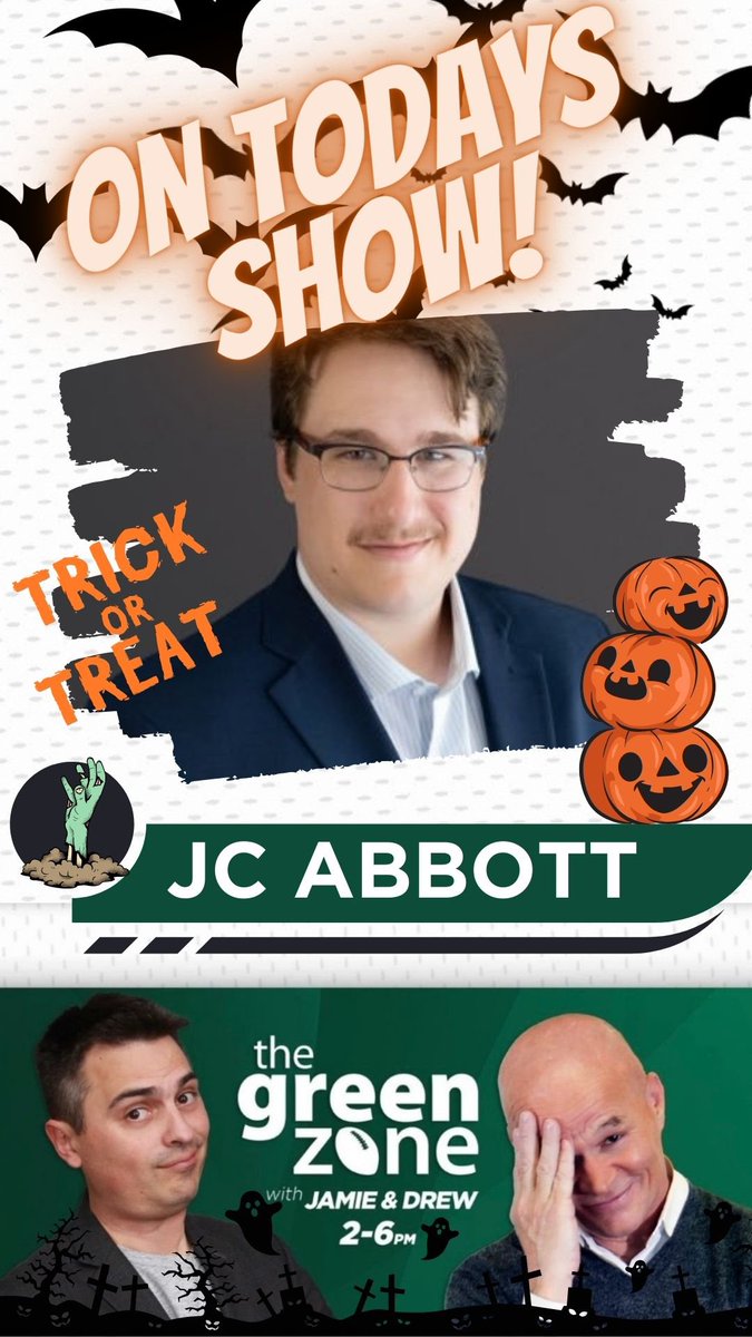 GreenZoneSK's tweet photo. Happy Halloween 🎃 We have a terrifyingly fun show for you today!
2:35 @TheJCAbbott
3:35 #TruthOrTrash Halloween is more fun than Christmas
4:05 Football At 4 @TSNScianitti
4:35 Dropping The Gloves
5:05 Scariest Riders Games of 2023
Things get spooky starting at 2! https://t.co/h7EnXM23el
