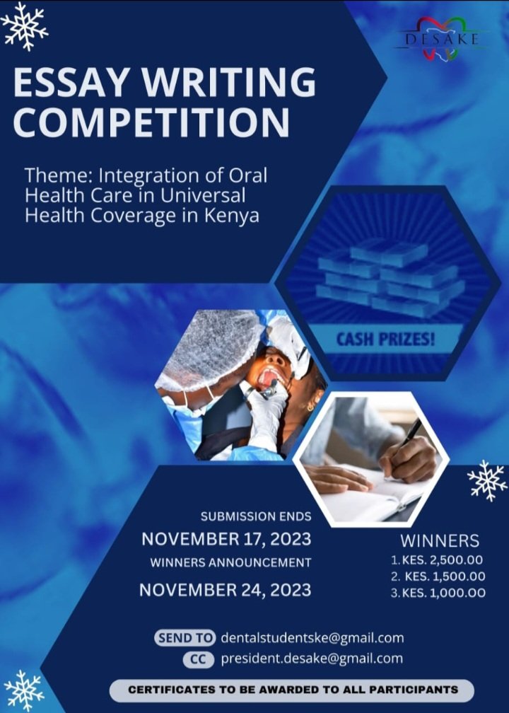 CHANNEL YOUR INNER SHAKESPEARE AND WIN WIN WIN !!! 
-Essays to be submitted in word ,font 12 times new Roman , not exceeding 450 words with no use of Artificial intelligence or plagiarism.  
-Essays breaching the rules will be disregarded. 
#dentistry #dentalcare #healthcare