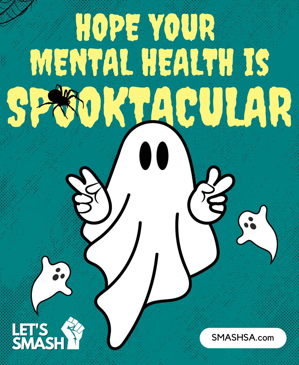 SMASHSATX's tweet photo. Hope your mental health is SPOOKTACULAR ✨ https://t.co/q2y2QxNd1h