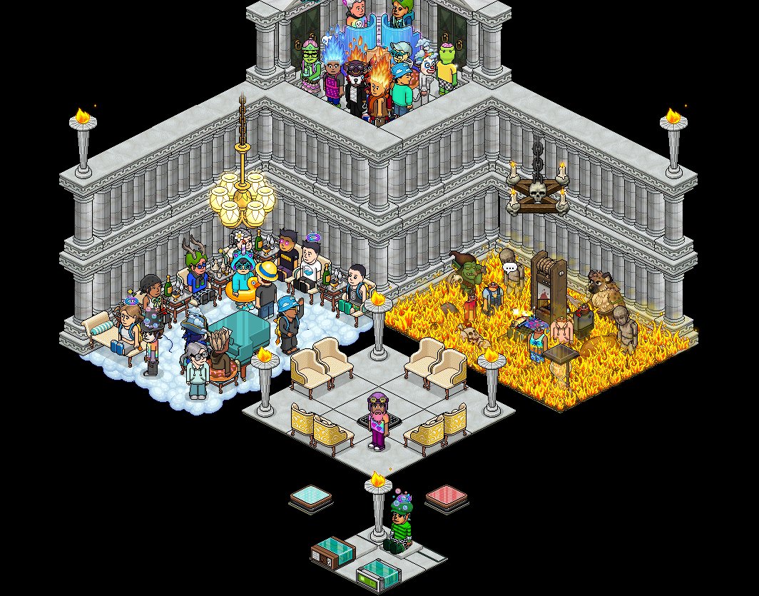 Thank you to everybody who joined the Furni.wiki Heaven or Fall Habboween on Habbo X! 😍