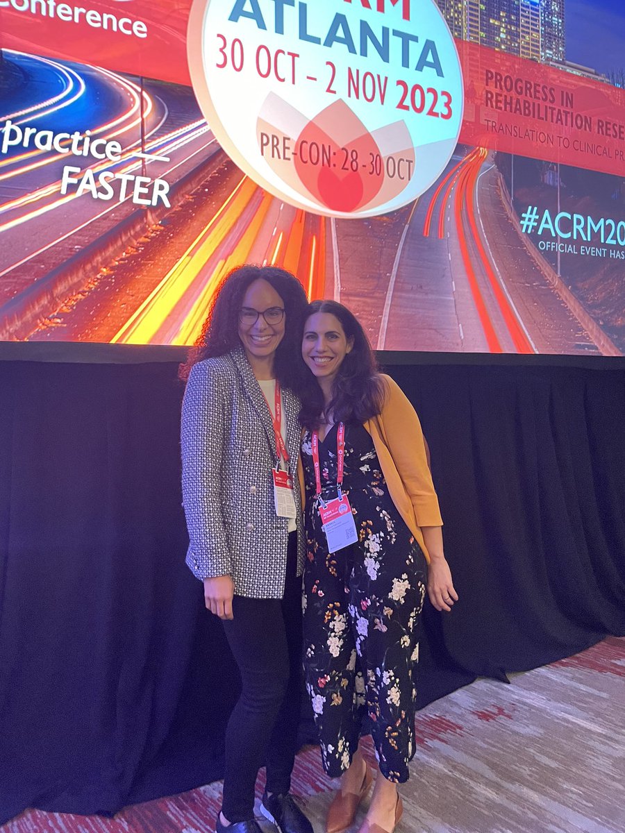 What a surprise and delight to run into an old friend at #ACRM2023 @Twilli7 is at Harvard MGH doing amazing work in the area of neuroethics and health care disparities! Love to see neurosurgery and neurorehab working together 🤝🧠💪