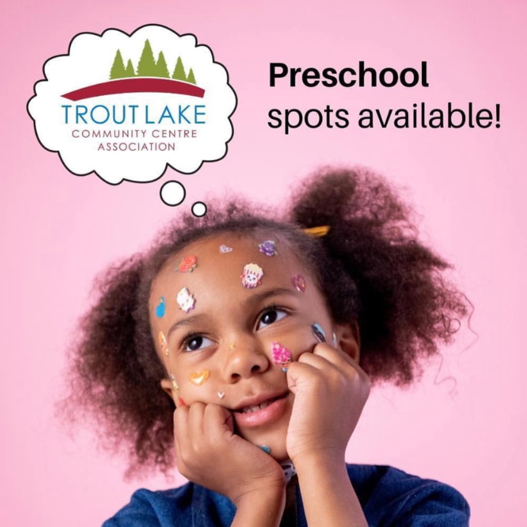 Woweee! Trout Lake Preschool still has a few PM spots! AND we’re now part of the Child Care Fee Reduction Initiative so fees are lower than ever!

* 3yo Tues &amp; Thurs PM (12:45-2:45 pm). 
$98/mon

* 4yo Mon/Wed/Fri PM (12:45-3:15 pm). 
$129/mon

call 604-257-6955 to register!