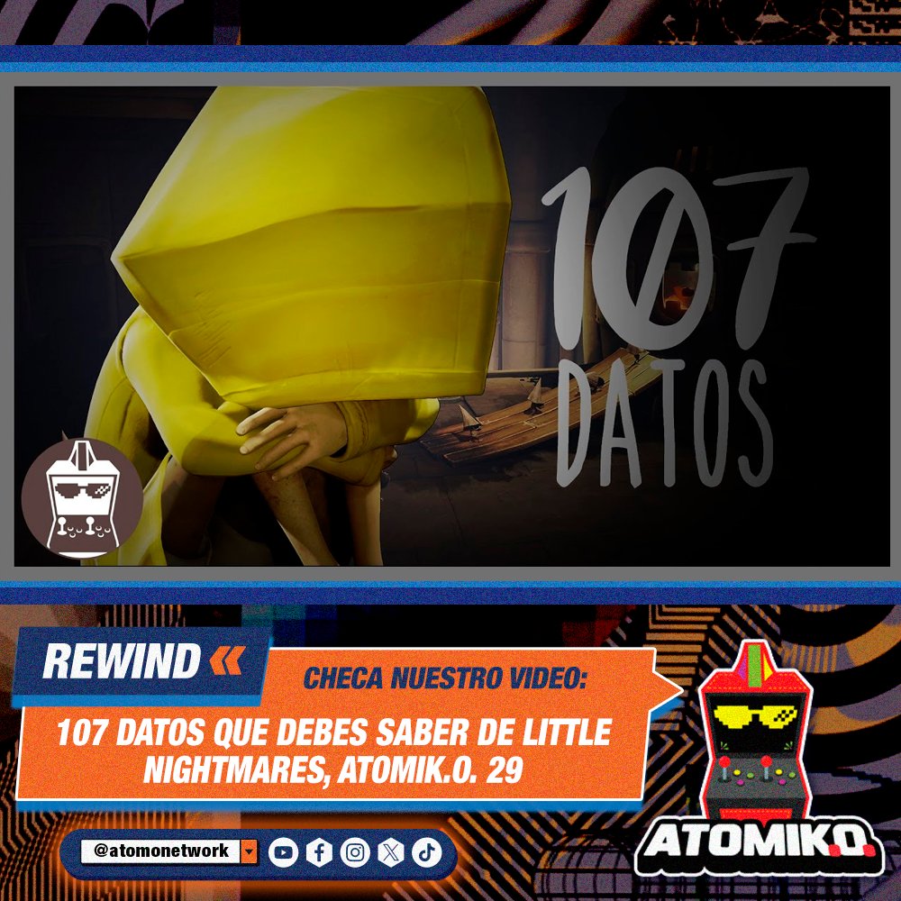 pixelatomicoyt's tweet photo. VIDEO: https://t.co/ZTlw4XZ2SW
#AtomiKO Todos tenemos pesadillas, ¿pero te has atrevido a enfrentarlas? Conoce los 107 datos de uno de los juegos más importantes de Tarsier Studios, 'Little Nightmares' https://t.co/qLb0T71V3G
