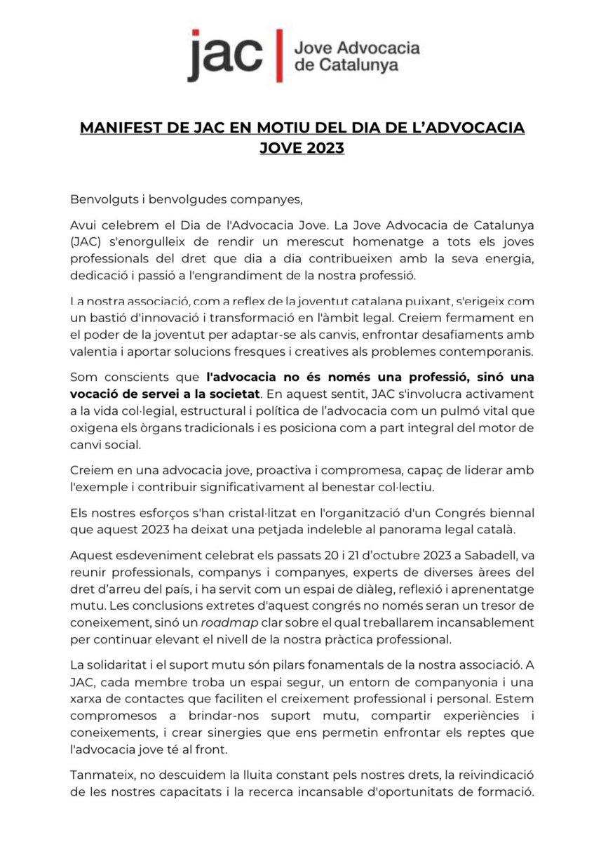JAC- Jove Advocacia de Catalunya tweet media