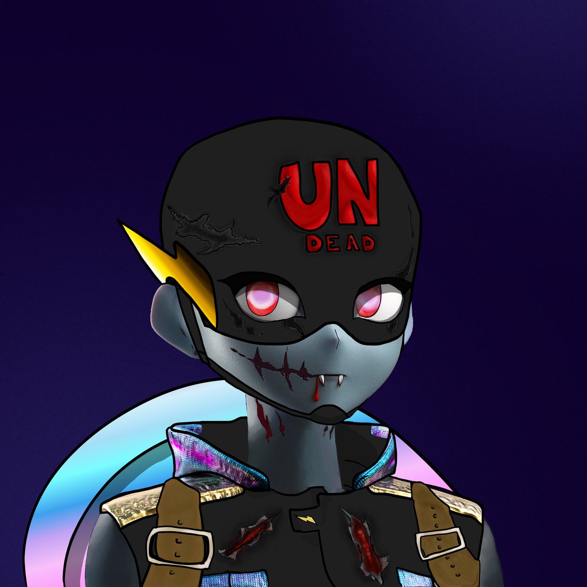 jasebennett's tweet photo. So my daughter took one more crack at her Undead Captain animation for @rosejade_eth @E11eEvans #cloneXHalloween #undeadcrew https://t.co/aLgwwiC6hi