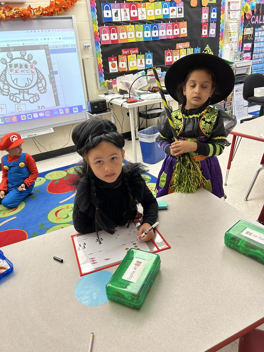 So much Halloween fun in Kindergarten today!!#Weareramily #rikerhillrams