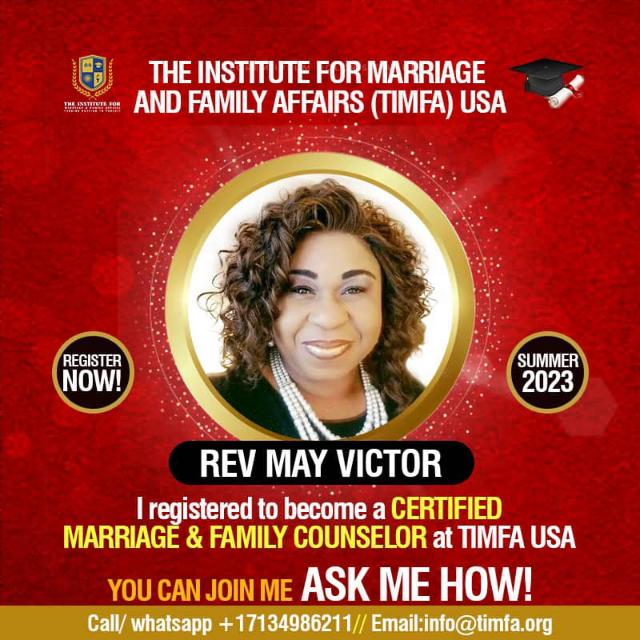 Enroll to become a USA-Certified Marriage and Family Counselor. Gain the skills to help couples communicate 😊, and through this introspection into marriage and separation 💔, save your community 🌍. 

Sign up today: bit.ly/3ic6vlm

#relationships #CouplesCounseling