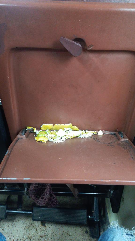 saurabhsidhi8's tweet image. Train no 11705 , C1 coach and this is what indian railways is serving to us and the cleaners are not doing their job and still they are getting paid @RailMinIndia @IRCTCofficial  please it&apos;s a request from authorities to clean it up as soon as possible