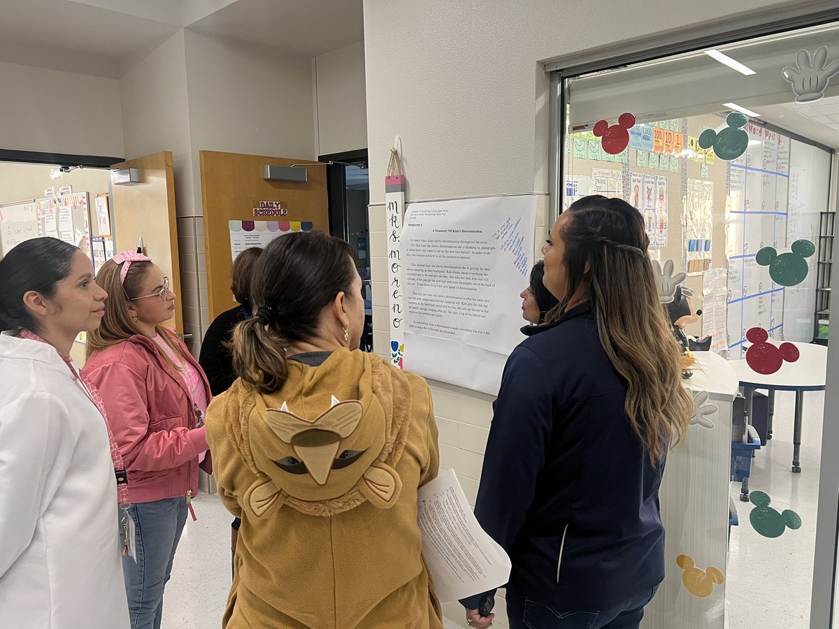 Awesome collaboration between grade levels today during our PD 👻🤠