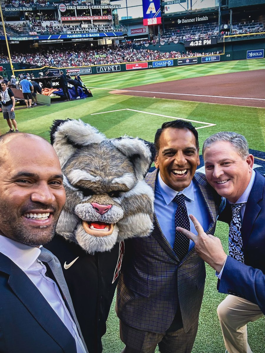 Great time on set with @adnansvirk and @Plesac19! #WorldSeries