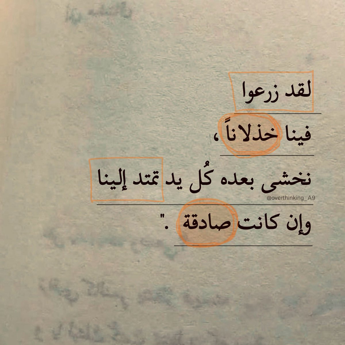 Overthinking_A9's tweet photo. "وإن كانت صادقة." https://t.co/mNnnOJgmAV