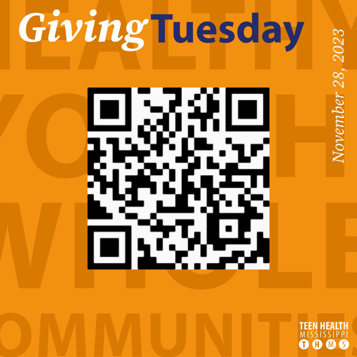 TeenHealthMS's tweet photo. Your gift will help us ensure more young people have access to the information and resources they need to make decisions for their health and lives. Swipe to see ways you can give to Teen Health Mississippi. https://t.co/6kdXf7k36H #TeenHealthMS #GivingTuesday https://t.co/dRMkPAEZFS