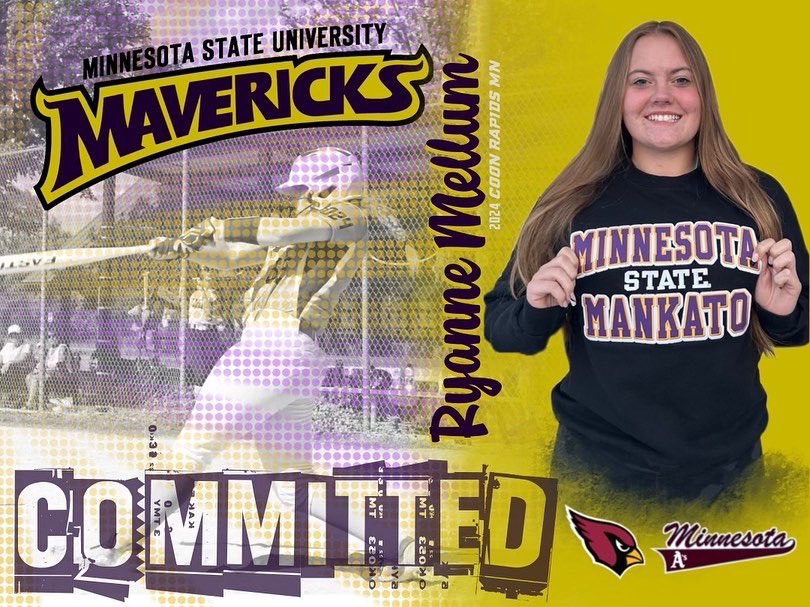 I am so beyond grateful and excited to announce my commitment to Minnesota State University Mankato to continue my athletic and academic career. I want to say thank you to all of my coaches, teammates, and family for the support over the years! Can’t  wait for the next 4!